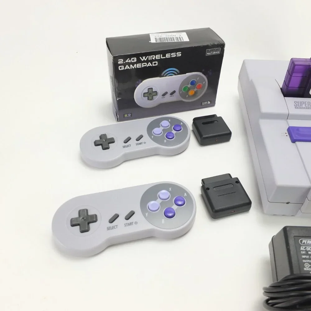 Super Nintendo SNES Complete with Games Controllers HDMI SNS-001 Mario Brothers